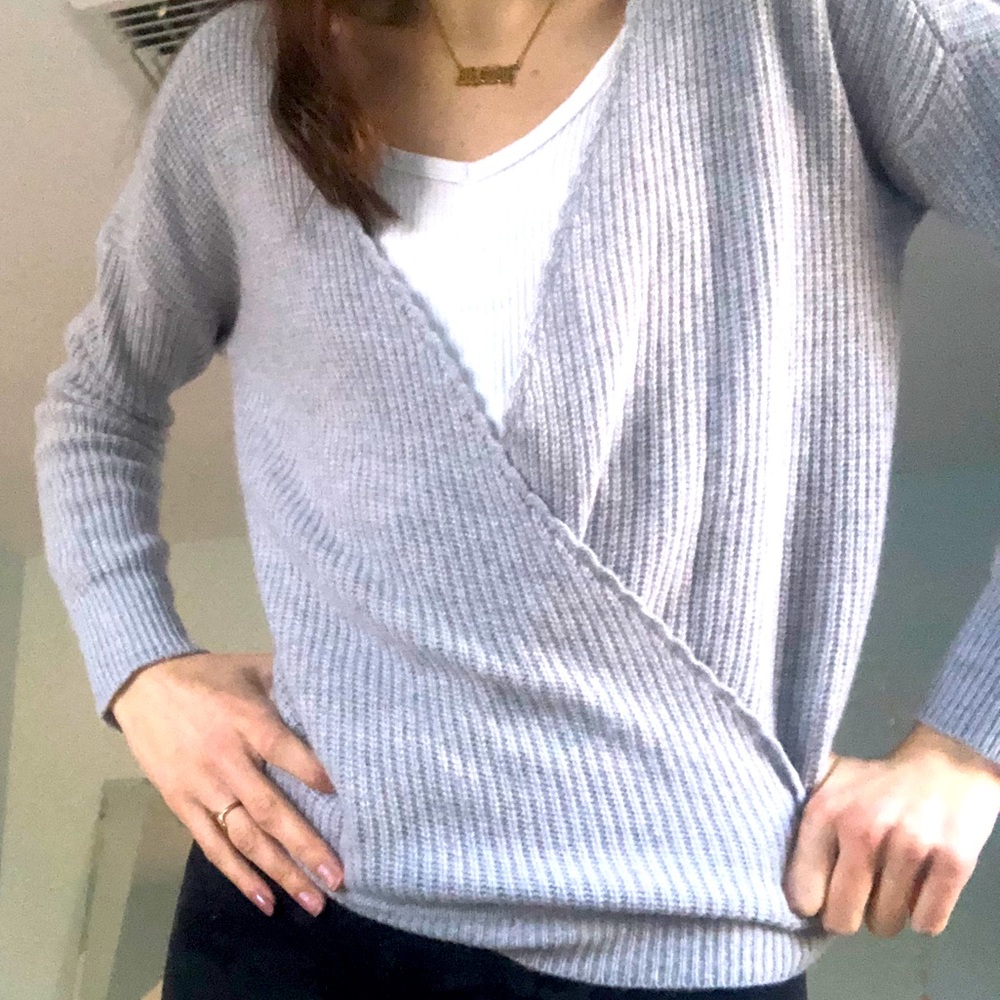 2 way cashmere sweater-One Grey Day